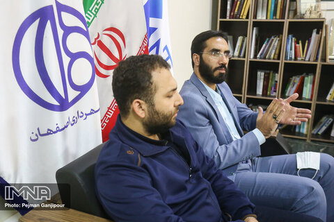 بازدید مسئول سازمان بسیج دانشجویی استان اصفهان از خبرگزاری ایمنا
