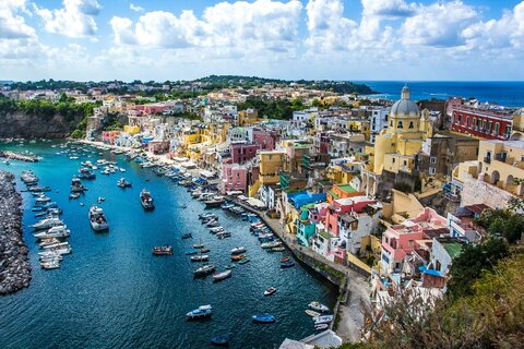 One of them is the beautiful Procida Island in Italy.