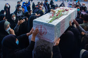 بدرقه تا بهشت؛ وداع بوشهری‌ها با ۴ شهید گمنام دفاع مقدس