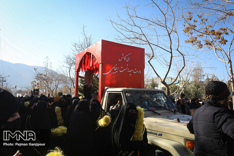 تشییع و تدفین دو شهید گمنام در پارک کوهستانی قائمیه‎