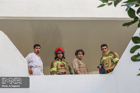 انفجار کپسول گاز در مجتمع خدماتی هتل پارسیان کیش