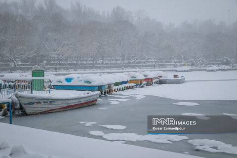 Snow blankets Iran's Tabriz