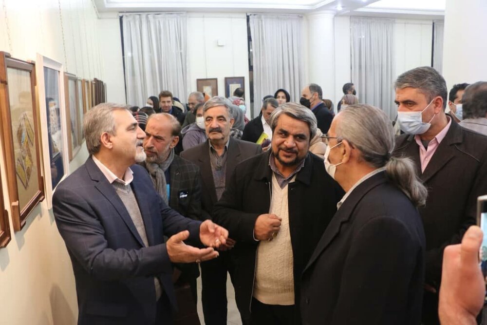 افتتاح نمایشگاه خوشنویسی اساتید انجمن خوشنویسان اصفهان 