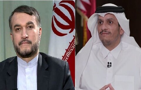 وزرای خارجه ایران و قطر راه‌های گسترش روابط را بررسی کردند