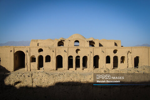 Haj Hasan Javaheri Castle rising out of desert