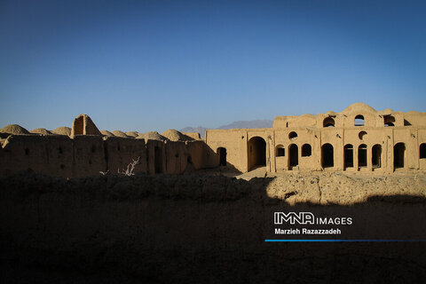 Haj Hasan Javaheri Castle rising out of desert