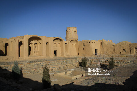 Haj Hasan Javaheri Castle rising out of desert