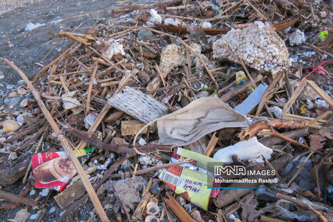 زخم زباله بر ساحل دریای خزر