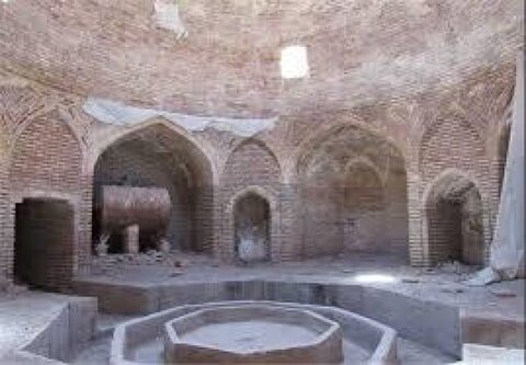 پیشرفت فیزیکی مرمت حمام تاریخی روستای گرم‌دره 