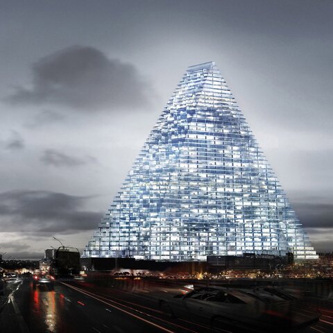 آغاز احداث برج مثلثی در فرانسه