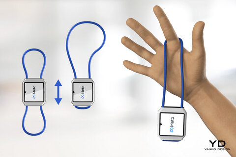 رندرهای سه بعدی ساعت هوشمند Meta Band منتشر شد