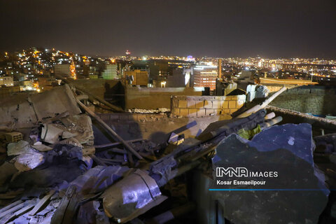 انفجار چند ساختمان در منطقه احمدآباد تبریز