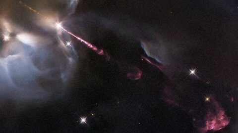 شکار انفجار ستاره HH34 توسط هابل