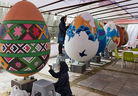 جشنواره تخم‌مرغ‌های رنگی برگزار می‌شود
