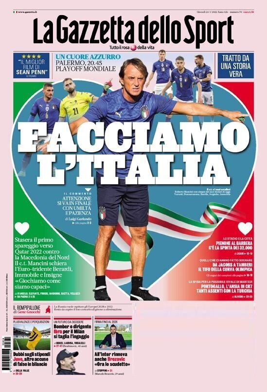 چالش بزرگ ایتالیایی‌ها برای رسیدن به جام جهانی
