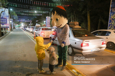 باغ فدک در چهارمین روز تعطیلات نوروزی