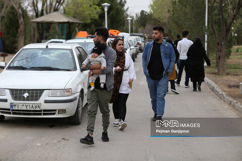 باغ فدک در چهارمین روز تعطیلات نوروزی