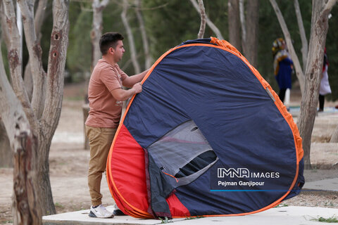 باغ فدک در چهارمین روز تعطیلات نوروزی