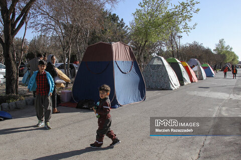 ششمین روز ستاد اسکان موقت باغ فدک