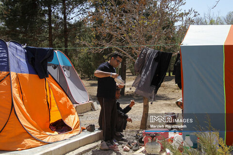 ششمین روز ستاد اسکان موقت باغ فدک