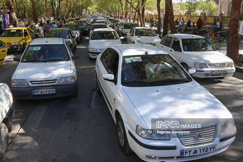 ترافیک خیابان های شهر در ایّام نوروز