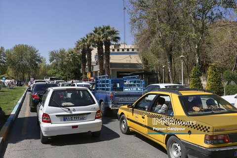 ترافیک خیابان های شهر در ایّام نوروز