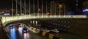 اجرای کم‌نظیر سازه فلزی و نورپردازی پل شهیدان طاهری