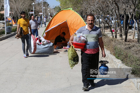 باغ فدک در هشتمین روز بهار
