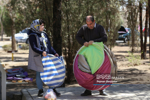 باغ فدک در هشتمین روز بهار