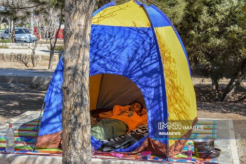 نهمین روز تعطیلات نوروزی در باغ فدک