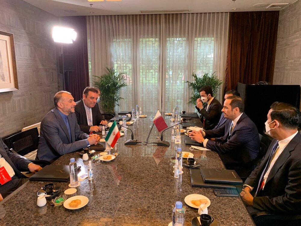 امیرعبداللهیان با وزیر امور خارجه قطر دیدار و گفت‌وگو کرد