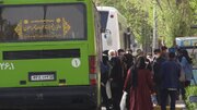خیابان فلسطین برای عبور اتوبوس‌ها بازگشایی شد