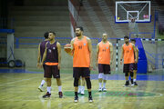 تمرین تیم بسکتبال ذوب‌آهن قبل از فینال+فیلم