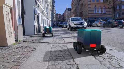 خیابان‌های سوئد میزبان ربات‌های توزیع‌کننده