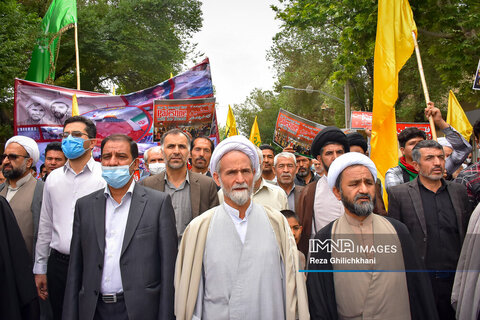 تجلی وحدت و همدلی مردم نجف آباد در روز قدس