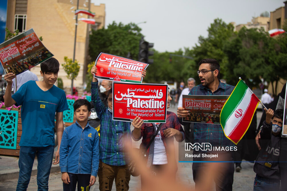 گزارش ایمنا از راهپیمایی روز قدس در اصفهان