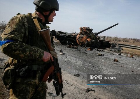 انتشار تصویر فرمانده اوکراینی با نشان داعش