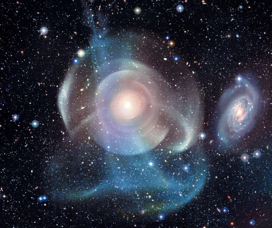 منشأ پوسته‌های جزر و مدی کهکشان NGC474
