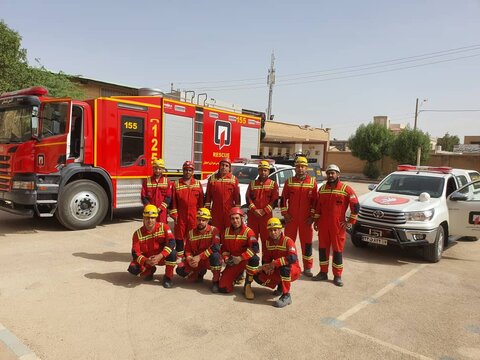 تجلیل از آتش‌نشانان شهرداری گوگد