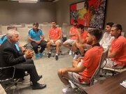 حضور وزیر ورزش‌وجوانان در اردوی تیم‌ ملی فوتبال