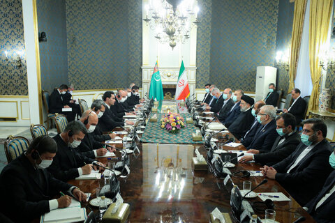 برگزاری نشست مشترک هیئت‌های عالی‌رتبه ایران و ترکمنستان