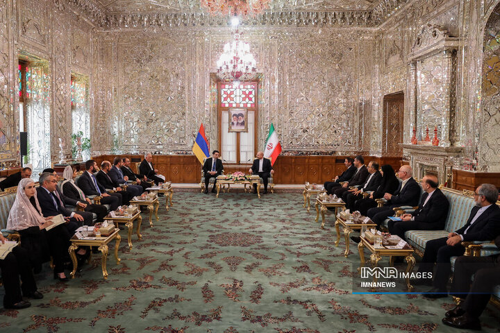 دیدار و کنفرانس خبری روسای مجلس ایران و ارمنستان