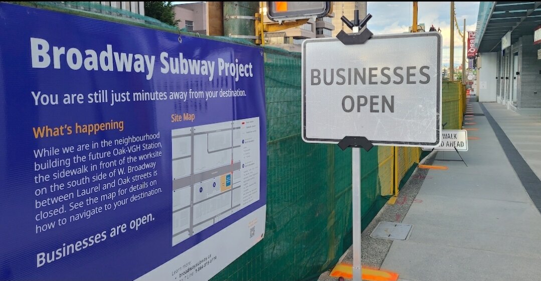 تعیین تسهیلات برای مشاغل متأثر از ساخت‌وساز مترو در ونکوور