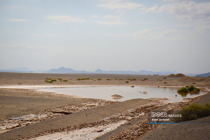 Flash floods filled dried-up Gavkhooni wetland 