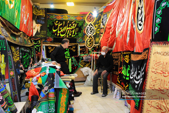 حال و هوای حسینی در بازار همدان