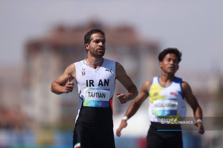 پنجمی حسن تفتیان با ثبت رکورد ملی ماده ۱۰۰ متر