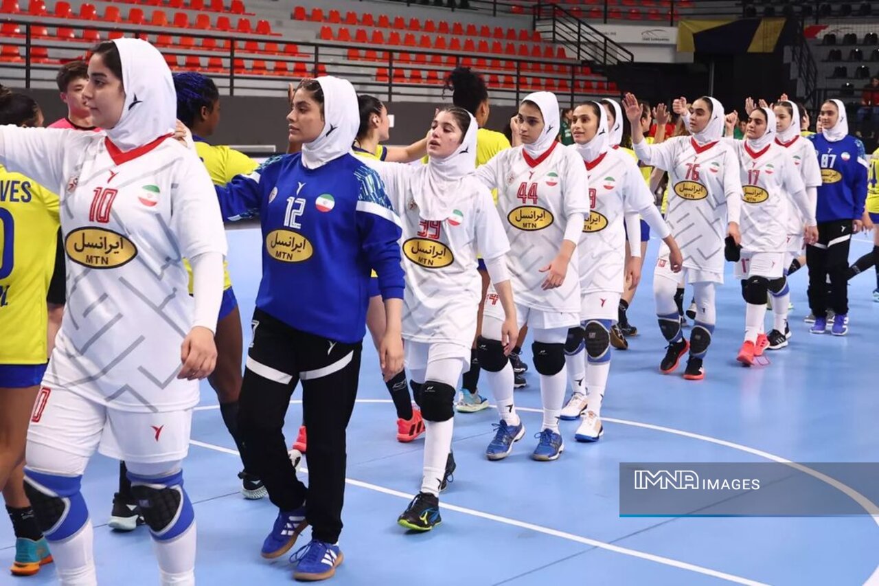 ایران ۲۶ - برزیل ۲۹/ پایان کار دختران ایران با قرار گرفتن در بین ۱۶ تیم برتر جهان