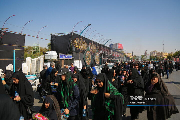 پیاده‌روی جاماندگان اربعین در اصفهان