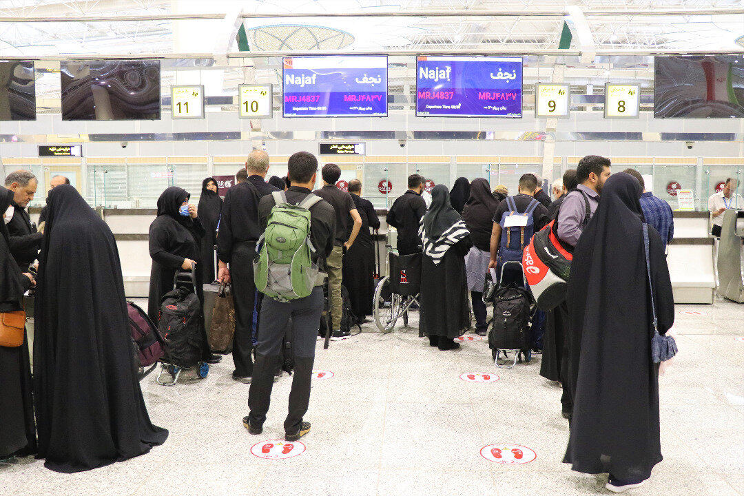 خدمت‌رسانی به بیش از ۱۰ هزار زائر اربعین در فرودگاه اصفهان