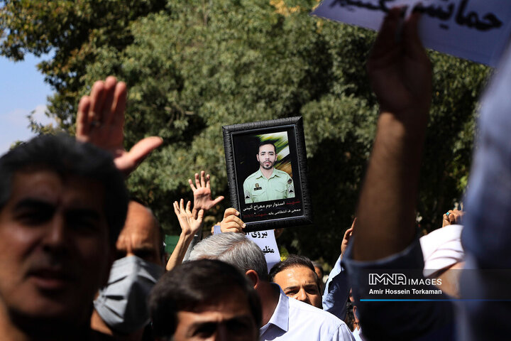 راهپیمائی مردم همدان علیه اغتشاشات اخیر